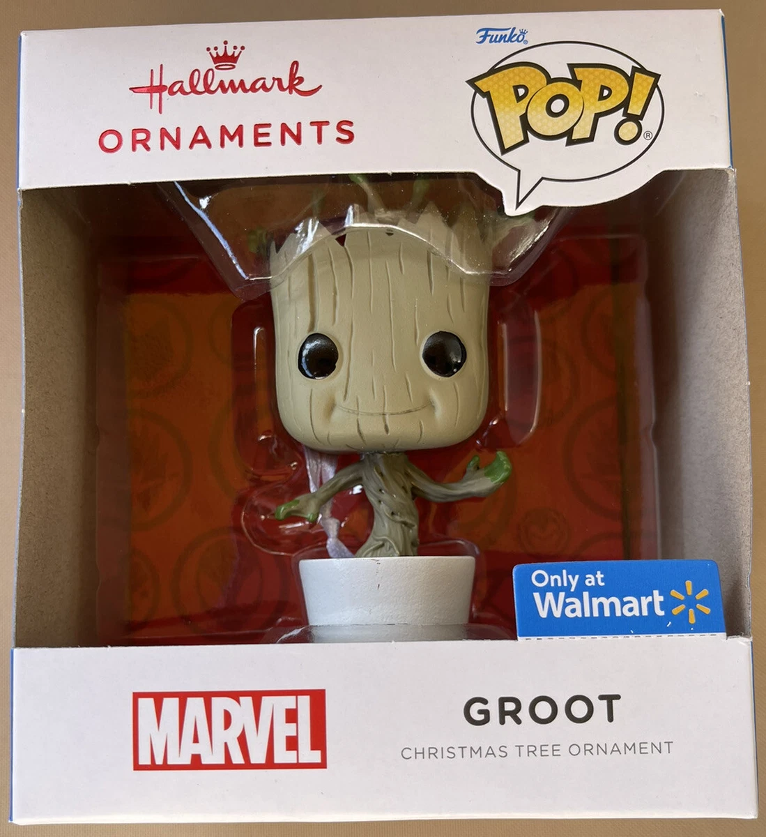 Hallmark Funko Pop Marvel Guardians of the Galaxy GROOT Pot Christmas  ornament 