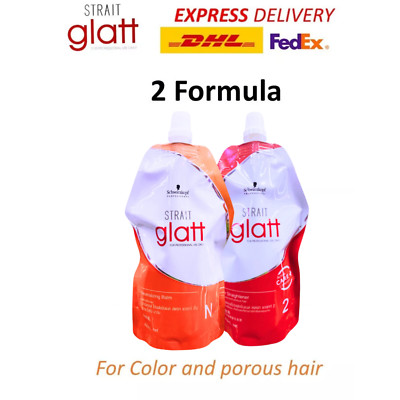 Glatt 2 Hair Straightening Straight Colored Porous Hair Cream 400ml