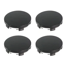 Car Wheel Center Caps, 60 MM/2.36 Inch Outer Diameter 56 MM Inner 4 PCS Black