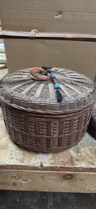 antique vintage sewing baskets wicker