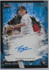 2024 Finest #FA-RO Reese Olson RC Finest Autographs Sky Blue Refractor #/150