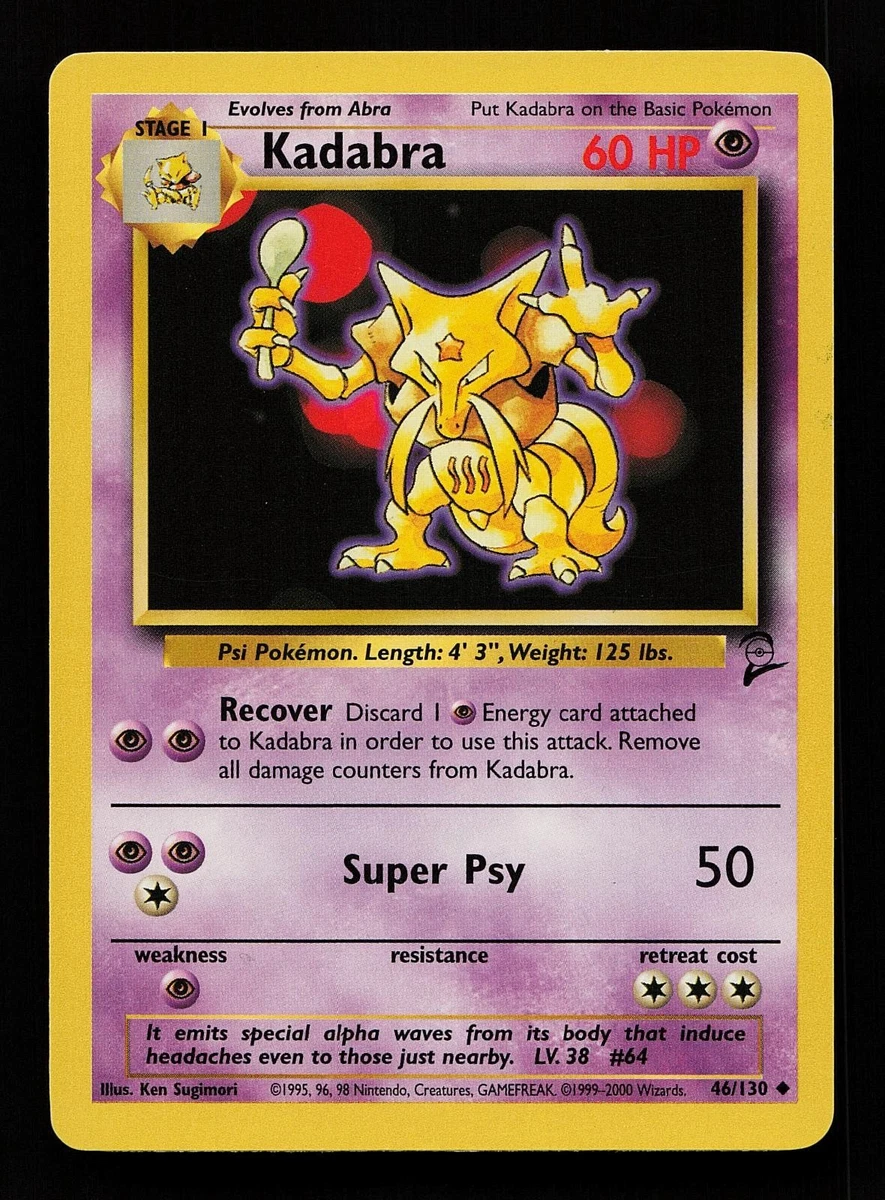 abracadabra pokemon card POKMON GAME sv2a 064/165 U Parallel Kadabra [1] Nightmare (10) The Defending Pokemon is now Asleep Pokemon Kadabra for sale |