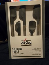  ALL-CLAD 5 Piece Silicone Tools Utensils SCRAPER SPOONULA & SPATULA.