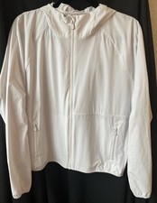 New VUORI Renew Trainer Shell Jacket Women's Size Medium White VW5007