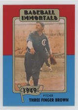 1980-87 SSPC Baseball Immortals Mordecai Brown #56 HOF 0z0n