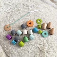 Lovevery Threadable Bead Pieces Wooden Montessori Toy Set