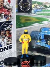 Ayrton Senna Lotus 1987 First Win Monaco Scale 1/43 Figure  Podium