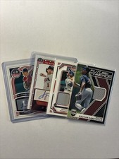 4 Baseball Card Lot 2 Autos And 2 Patch Cards.￼