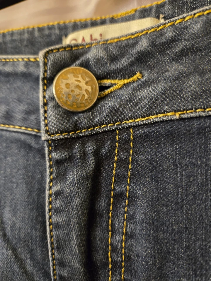 Pantalones de mezclilla para mujer Cabi talla 12 azul lavado medio Foto 4 de 4