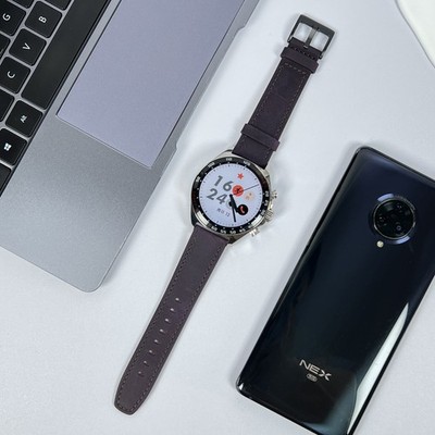 Leather for Samsung Galaxy Watch 3 4 5 Pro Active2 Gear S3 Band Vintage Strap