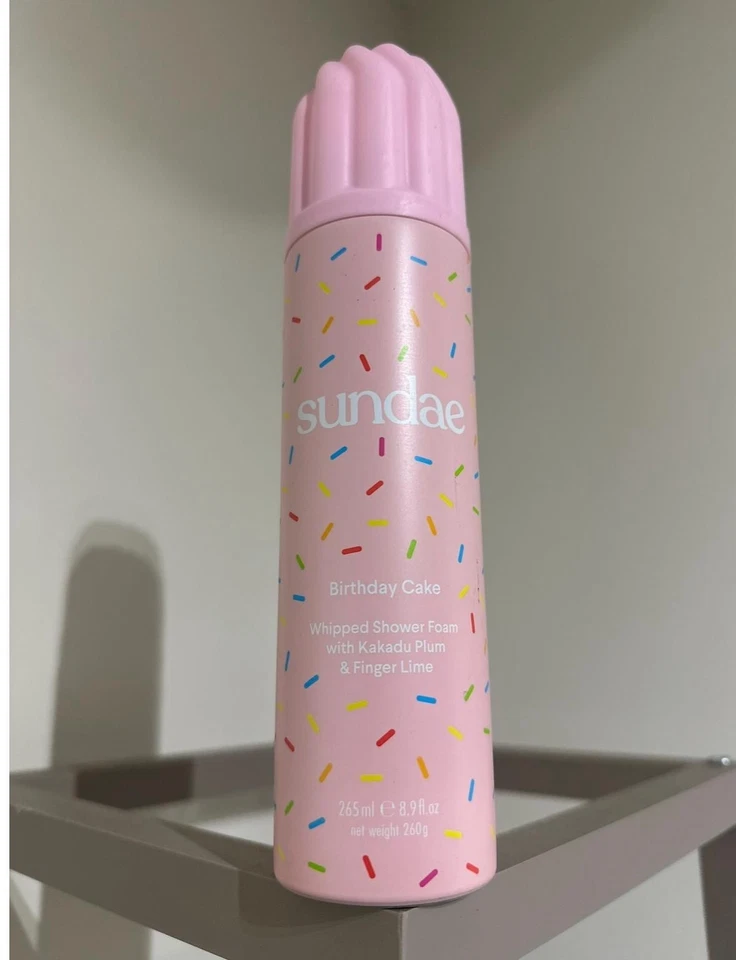 Birthday cake Sundae Whipped Shower Foam, 265ml *BRAND NEW*