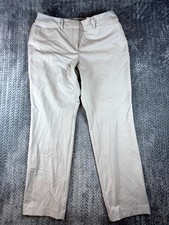Ann Taylor Factory Pants Womens 14 Gray Stretch Curvy Fit Mid Rise Straight Leg