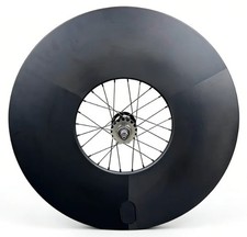 700C Carbon Fiber Track Bicycle Wheelset 180mm Height 28mm Width Tubeless 