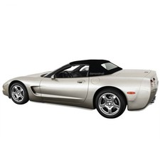 Fits Chevrolet Corvette C5 1998-04 Convertible Soft Top Glass Window Blk Vinyl