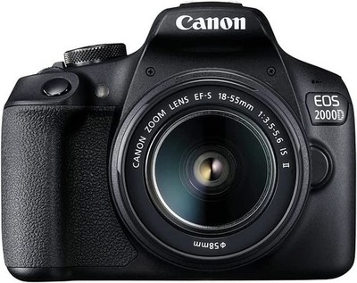 Canon EOS 2000D (Rebel T7) DSLR Camera + 18-55mm III Kit