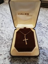 Gold Plated  16 inch Necklace with cross from Zales jewellers