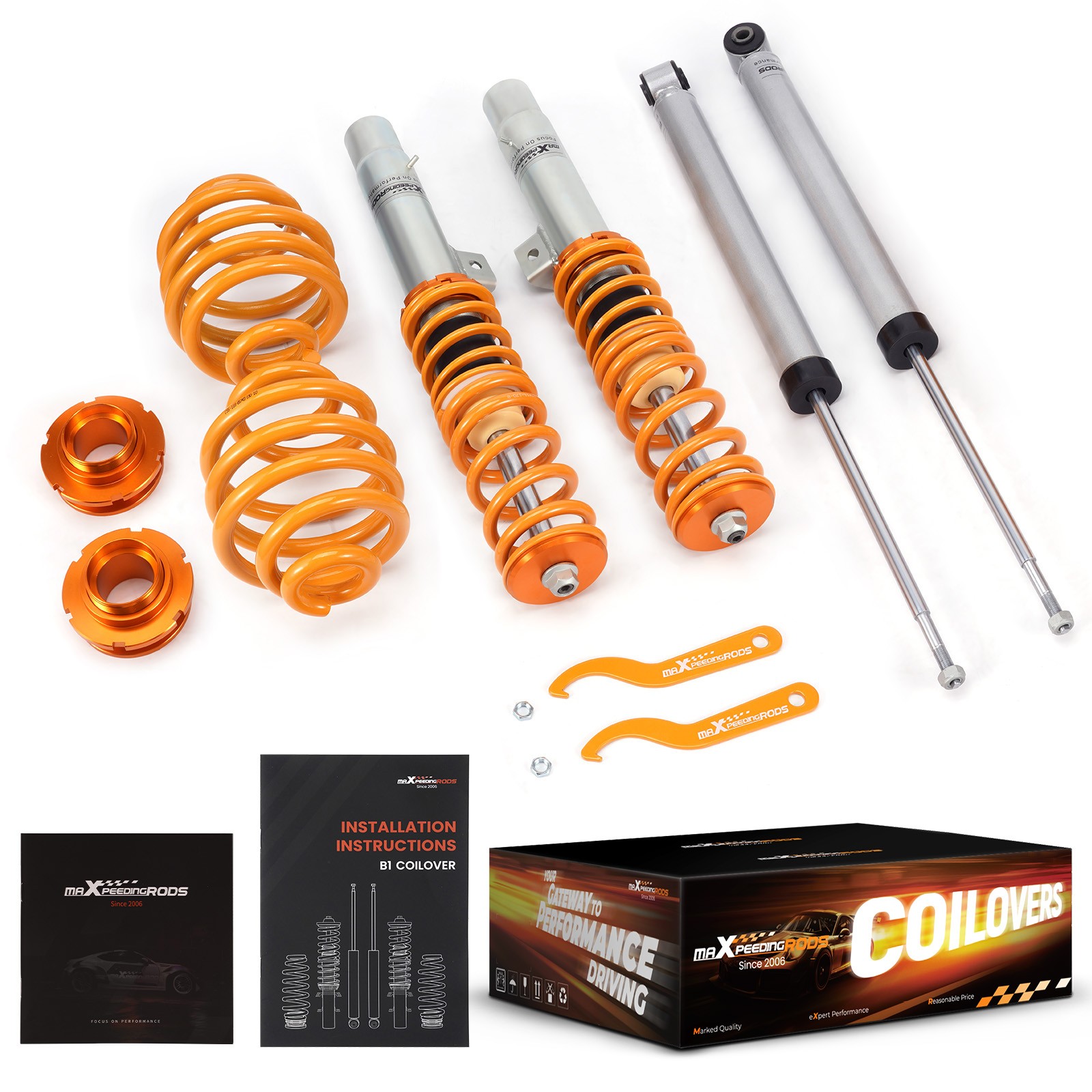 Coilovers Suspension Kit for BMW 3 Series E46 Touring Estate 2WD -05 Springs Kit