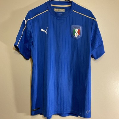 MEN PUMA ITALY 2016/2017 HOME SOCCER FOOTBALL SHIRT JERSEY MAILLOT SIZE L