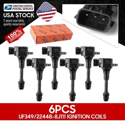 Saving Fuel Ignition Coils X6 22433-8J11C for Nissan Frontier & G35 3.5L/4.0L