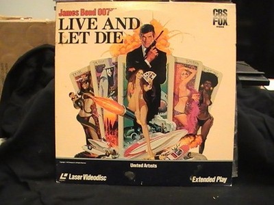 LIVE AND LET DIE James Bond 007 Laserdisc LD 1974 Roger Moore Kotto Seymour Boat