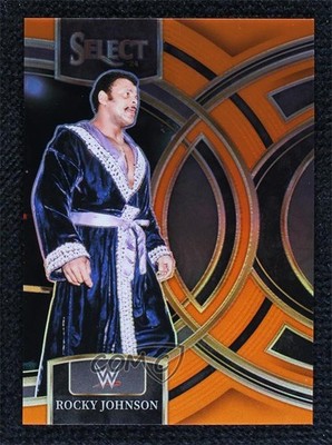 2024 Panini Select WWE Premier Level Orange Prizm 32/49 Rocky Johnson #144 18rb