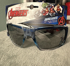 Foster Grant Kids AVENGERS Blue and White Sport Sunglasses NEW