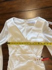 Mac Duggal 26655 Ruched Bishop Sleeve White Dress - Size 2