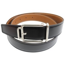 HERMES Ecrin Belt Togo Leather Boxcalf Black H011779UK05 W Stamp 80CM