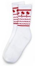 In N Out Burger Men  s L XL 9-12 Classic Crew Drink Cup Socks Cotton Blend NEW