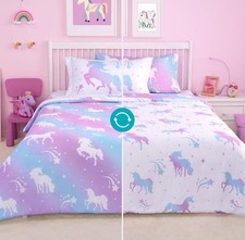 Joiedomi Kid Twin Comforter Set 5 Piece Dream Unicorn Bedding Set for Boys Girls