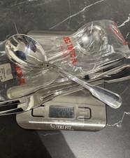 4-teiliges Vorlegebesteck aus 800er Silber &ndash; Fleischgabel, Vorlegel&ouml;ffel & mehr