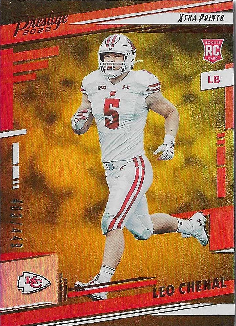 2022 Panini Prestige - Rookies Leo Chenal #371 Xtra Points Premium Red /449 (RC)
