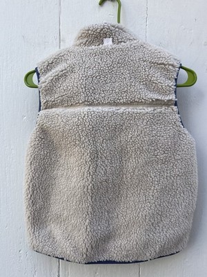NWT Patagonia Kids Reversible Ready Freddy Vest Blue / Natural