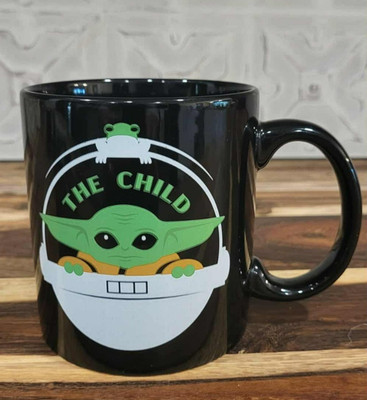Star Wars The Child Grogu 20oz Black Mug by Silver Buffalo Mandalorian