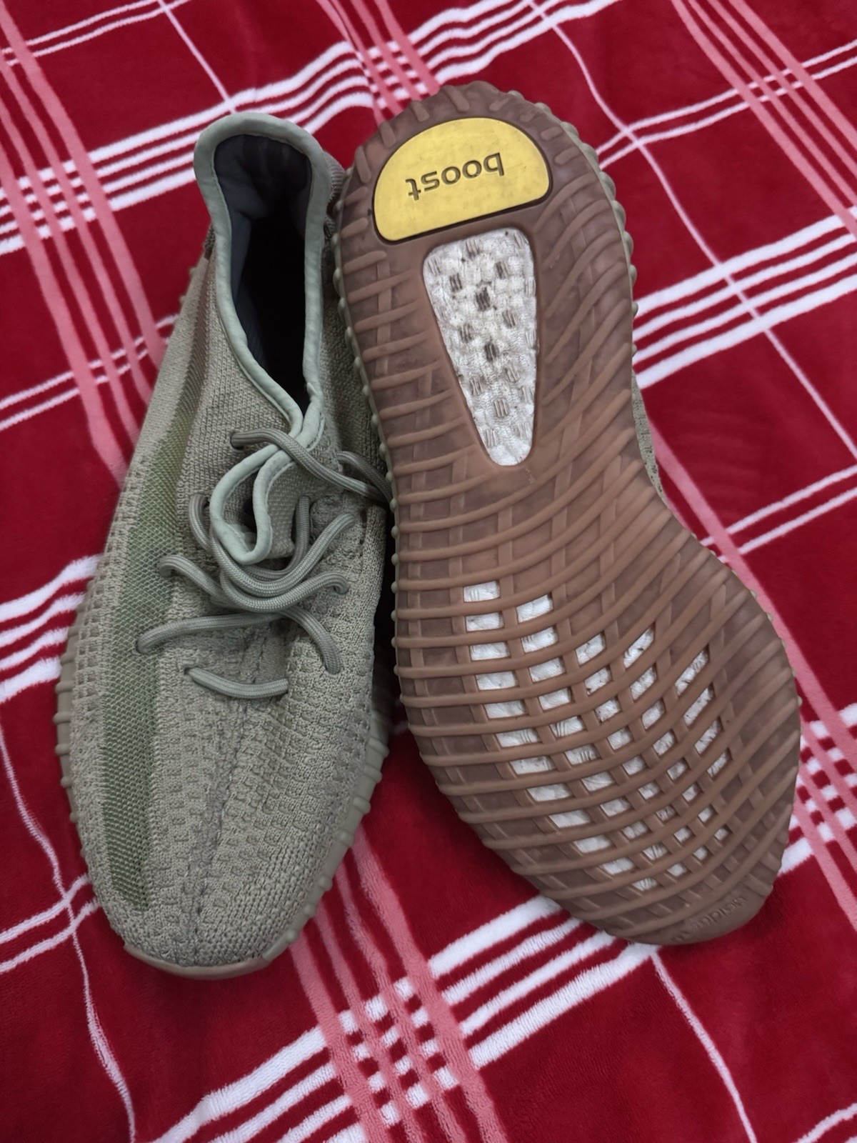 adidas Yeezy Boost 350 V2 FY5346 Sulfur Primeknit Men's Low Top Sneaker Yellow thumbnail 2