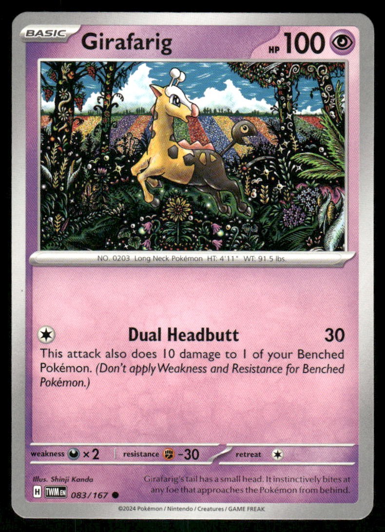 Girafarig 083/167 - Twilight Masquerade - Common NM