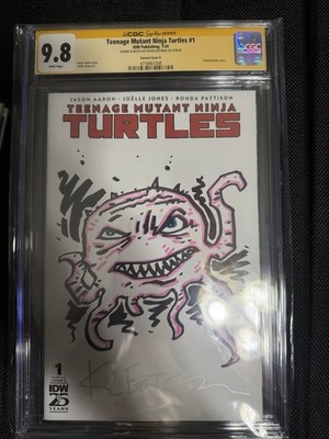 Teenage Mutant Ninja Turtles #1 Eastman Sketch Cover, KRANG Original- CGC 9.8 SS