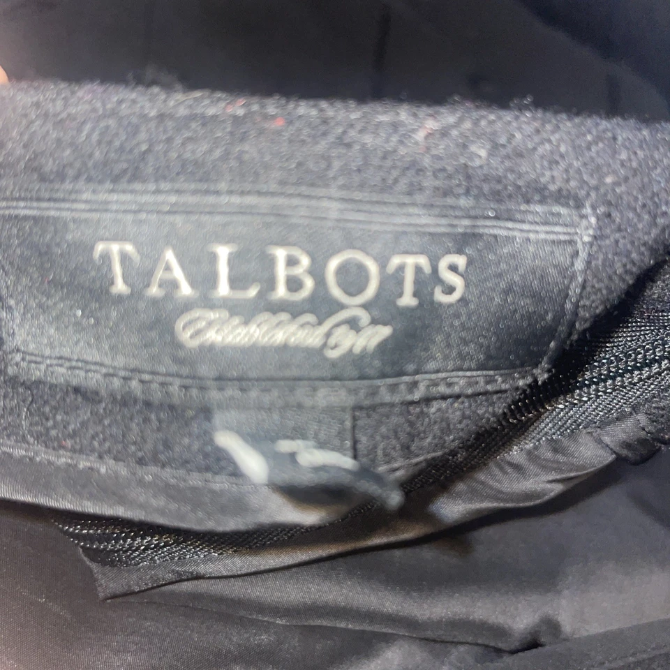 Falda Talbots Mujer 14 Negra Lana Maxi Bordada Forrada Gótica Cottagecore Foto 4 de 4