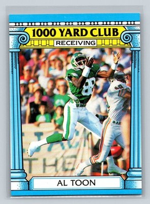 1987 Topps #12 Al Toon 1000 Yard Club New York Jets