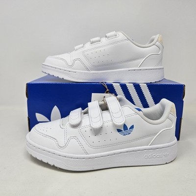 Adidas NY 90 CF C 'Cloud White / Blue Rush / Ecru Tint' / GZ1879 / Youth Size 3
