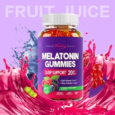 Melatonin Gummies 20mg - Improve Sleep Quality, Relieve Stress and Anxiety