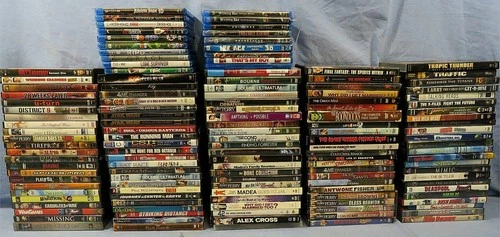 135 DVD & BLU-RAY MOVIES BUNDLE LOT: ACTION, ANIMATED, COMEDY, FAMILY, HORROR
