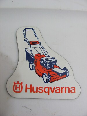 VINTAGE ORIGINAL AUTHENTIC HUSQVARNA REFRIGERATOR TOOL BOX LAWNMOWER MAGNET MOWE