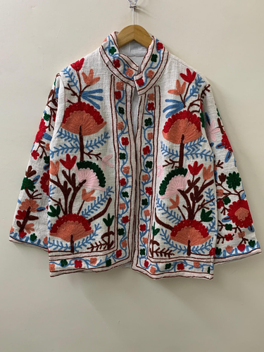 Chaqueta de bombardero bordada TNT Suzani | Abrigo chaqueta de invierno | Abrigo para mujer - Imagen 3 de 3