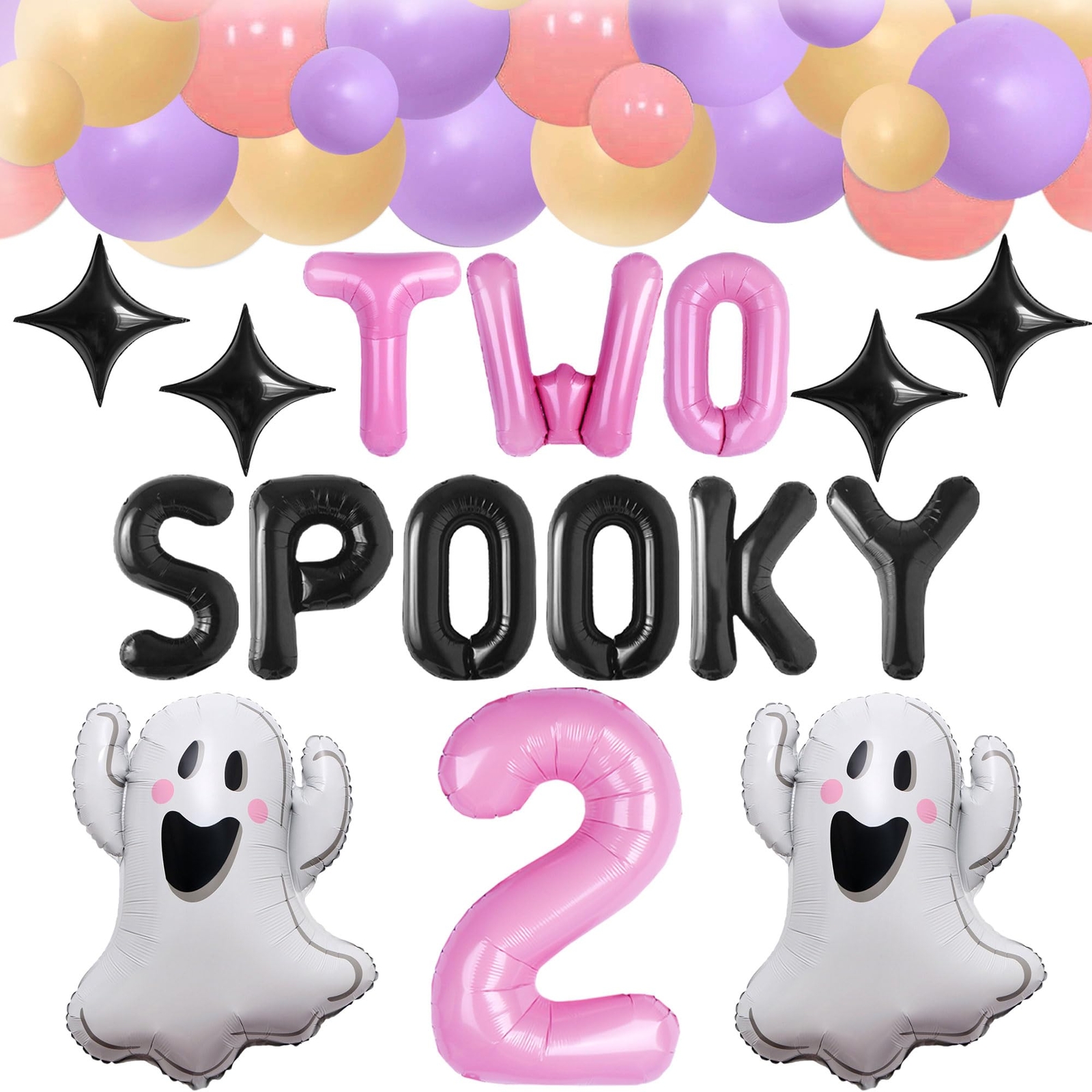 JeVenis Spooky Boo Im 2 Birthday Decorations for 2nd Birthday Party Supplies