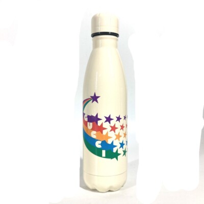 GUCCI logo water bottle interior tumbler SS White
