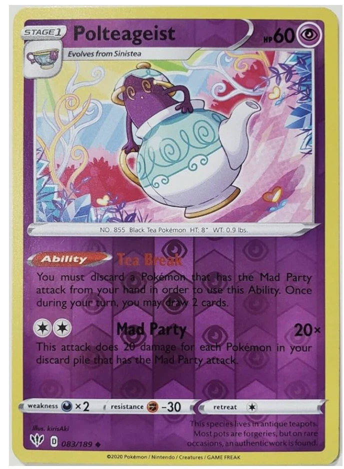 poltergeist pokemon card POKEMON SWORD & SHIELD POLTERGEIST V HOLO PROMO SWSH021 | 1 cards