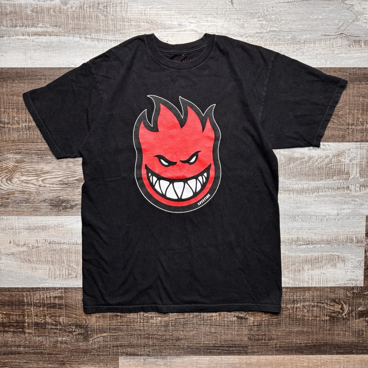 Spitfire Wheels Bighead Black/Red T-Shirt Size Medium Skate