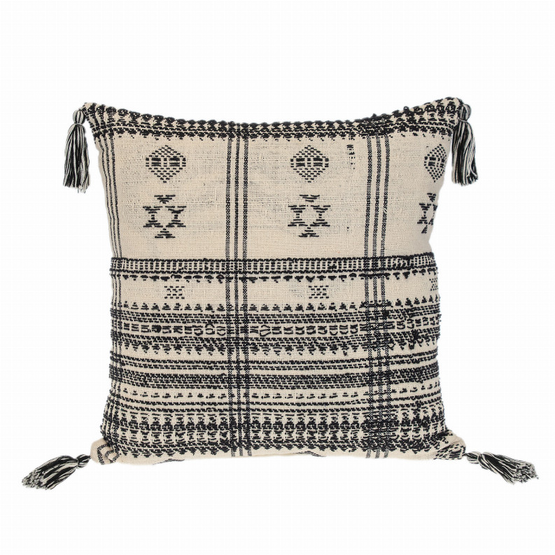 Подушка Parkland Collection Transitional Tribal Square 18 x 18 Бежевая 18 x 18