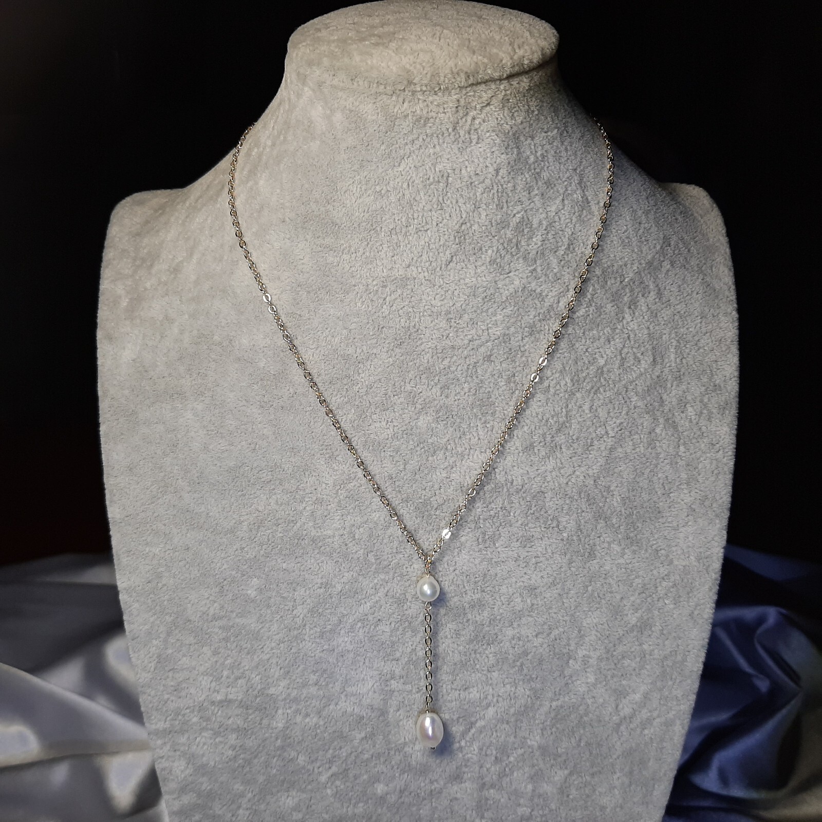Collier perles de culture baroque chaine dorée 14k anti-ternissement, fini les bijoux fragiles